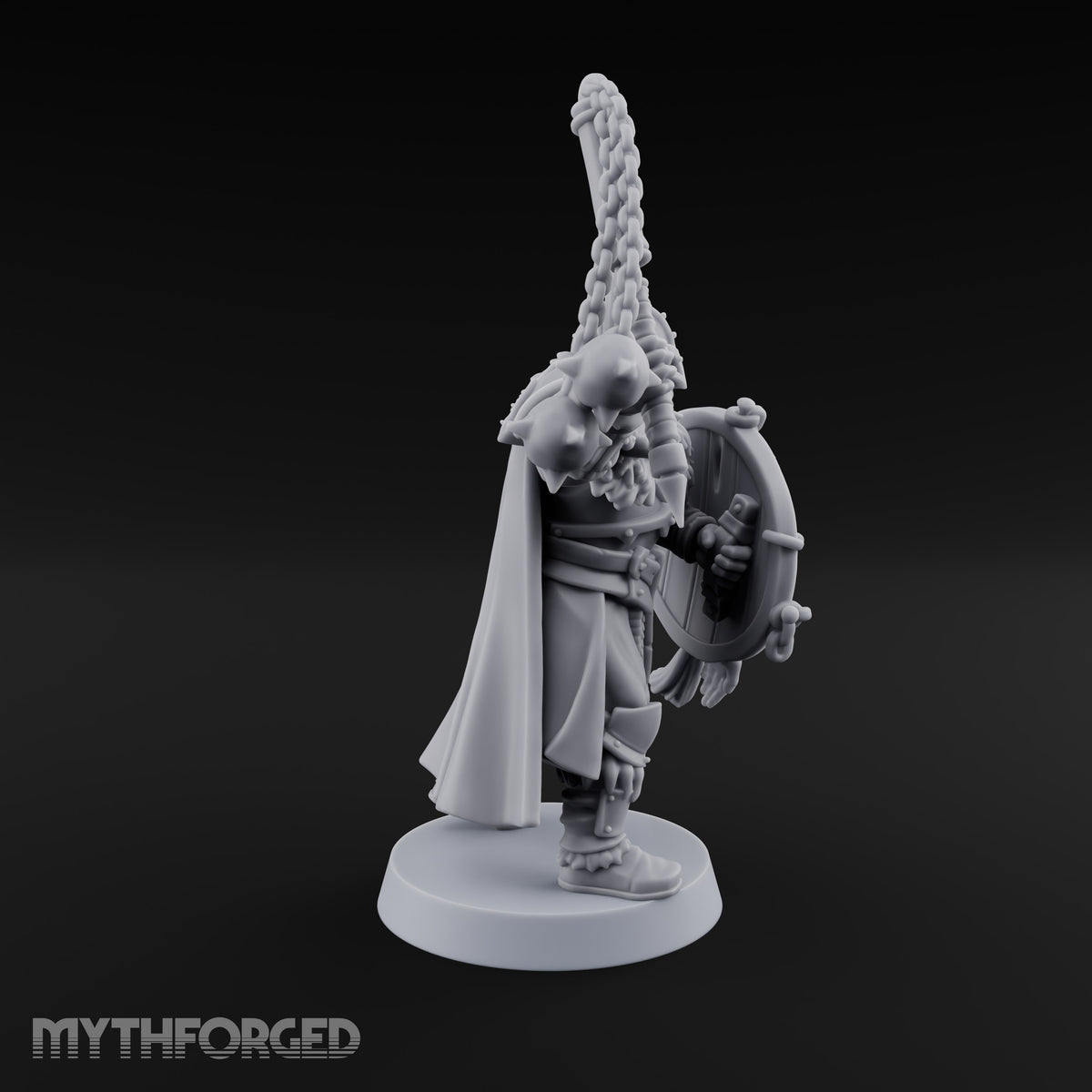Shields Locked, Horns Lowered Human Huscarl Warrior F