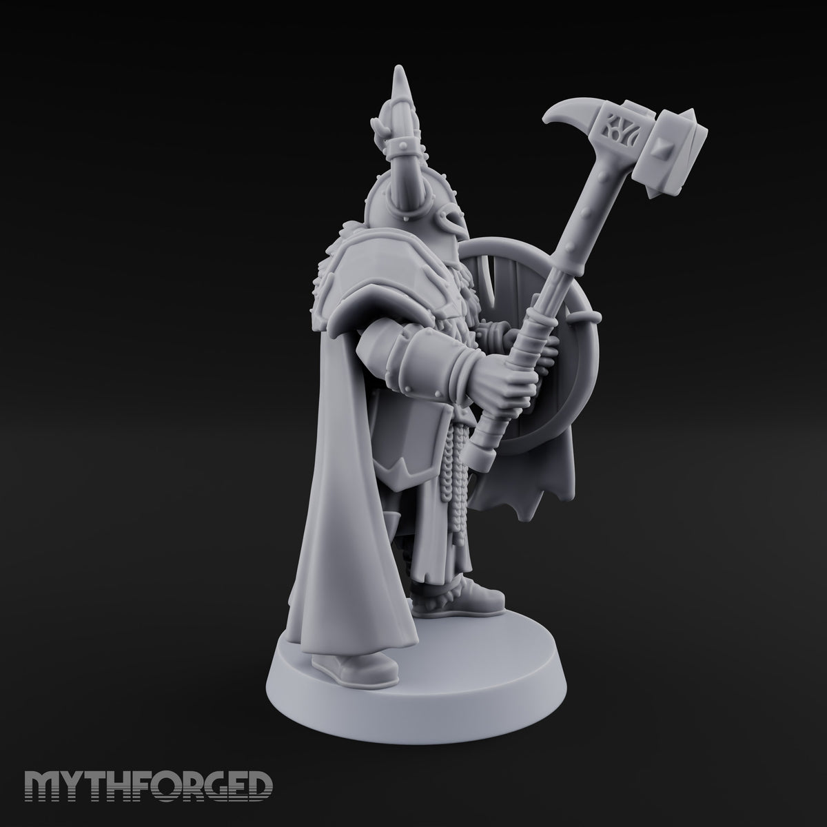 Shields Locked, Horns Lowered Human Huscarl Warrior G