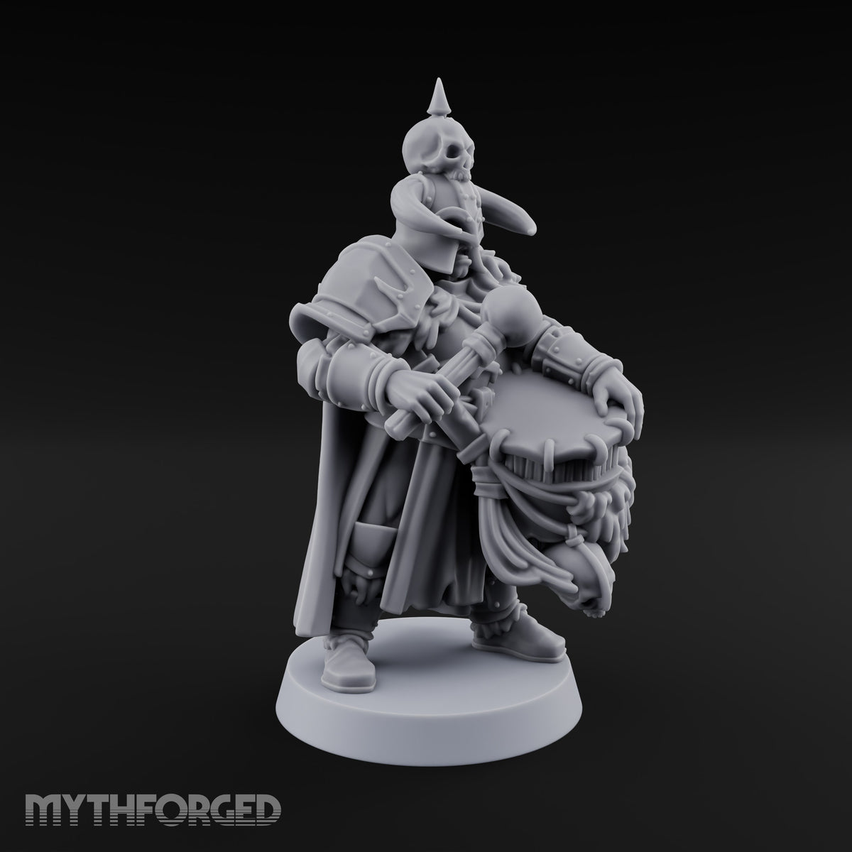 Shields Locked, Horns Lowered Human Huscarl Warrior J
