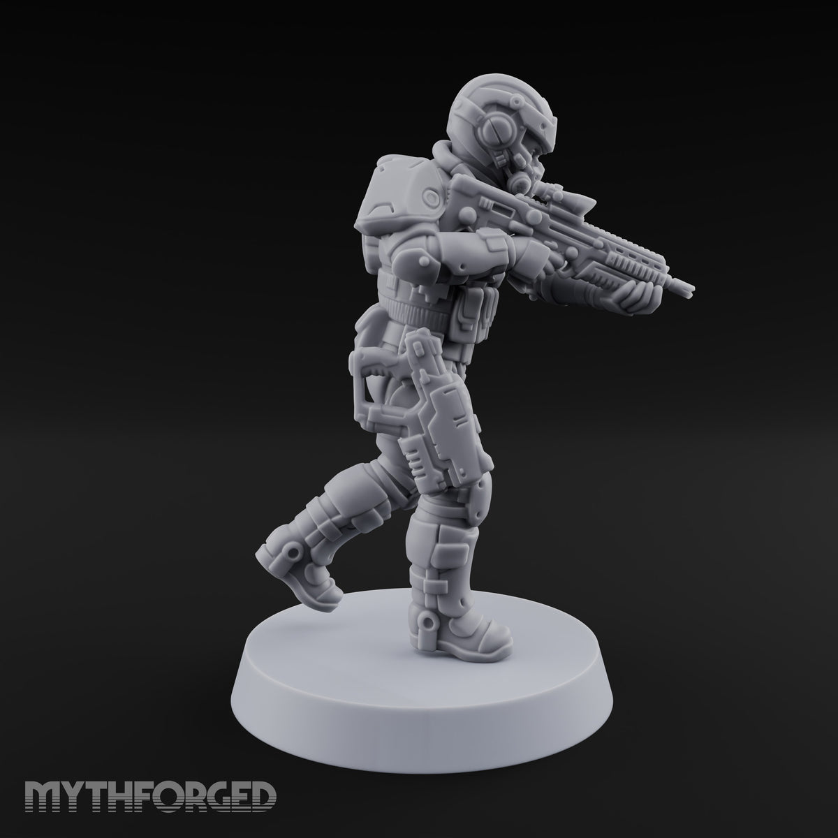 Badge Heavy, Patience Thin Human Sci-Fi Police Officer B