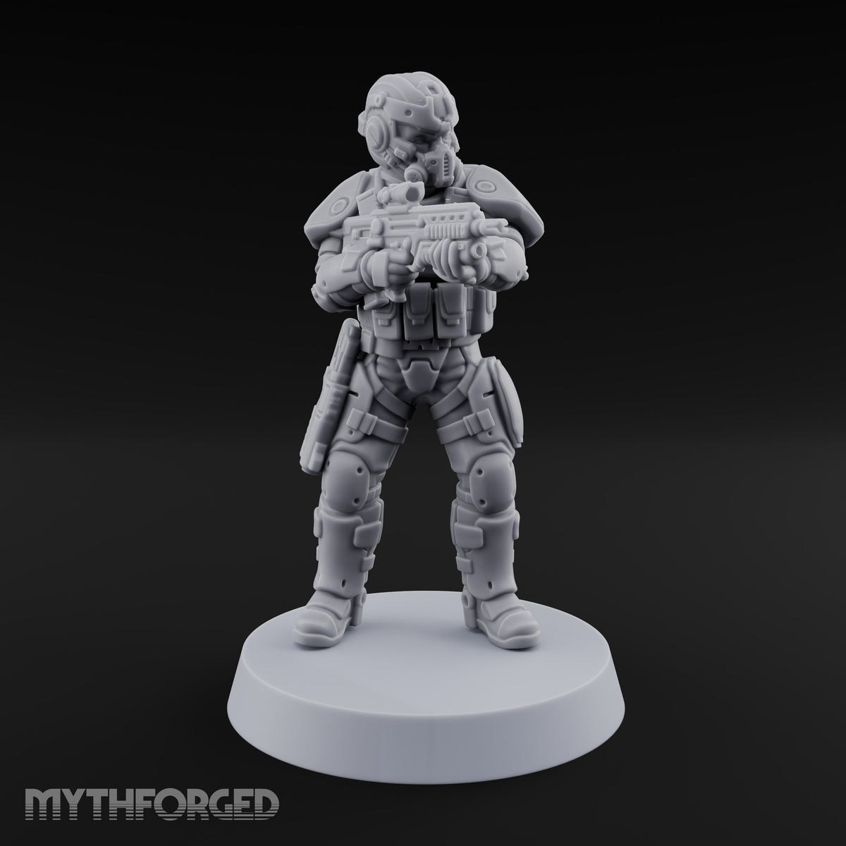 Badge Heavy, Patience Thin Human Sci-Fi Police Officer D