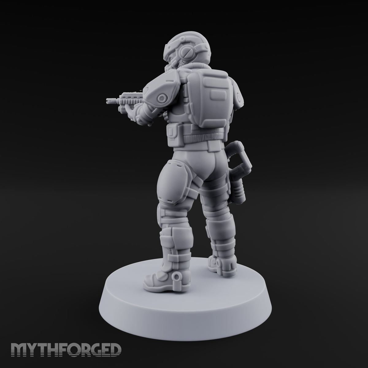 Badge Heavy, Patience Thin Human Sci-Fi Police Officer D