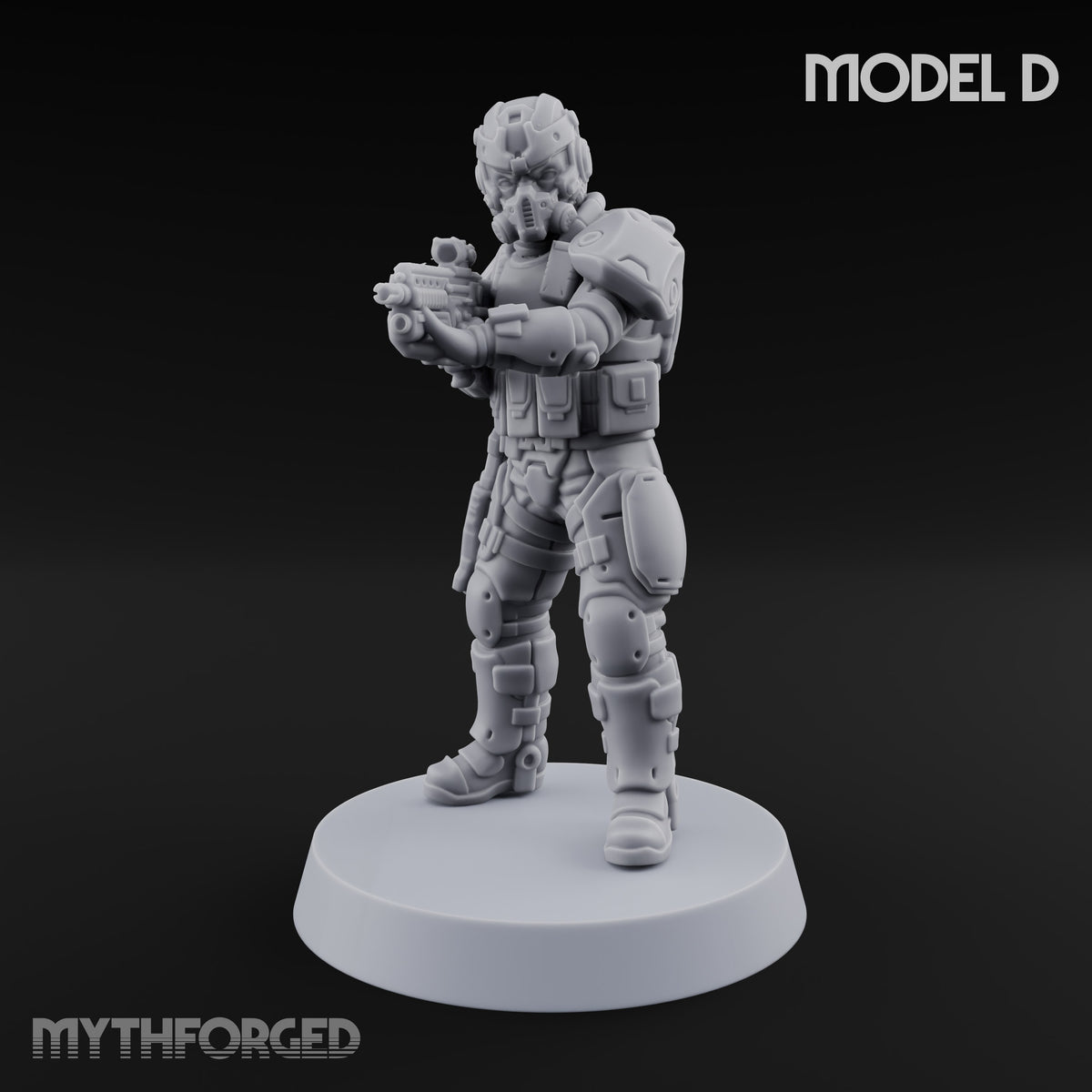 Badge Heavy, Patience Thin Human Sci-Fi Police Officer D
