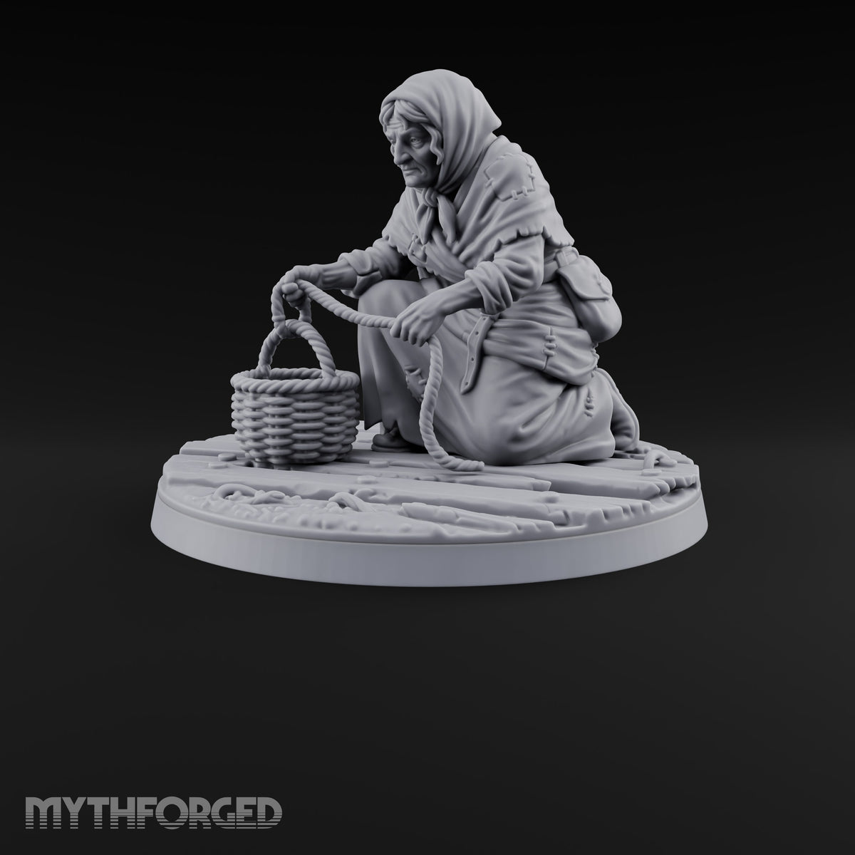 Heeding the Water Human Cultist B Miniature for Dungeons and Dragons, Pathfinder or other TTRPGs