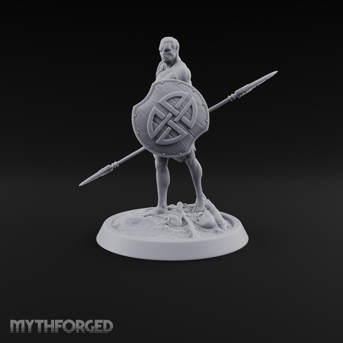 Knot Your Average Shield Orc Warrior — Spear & Shield