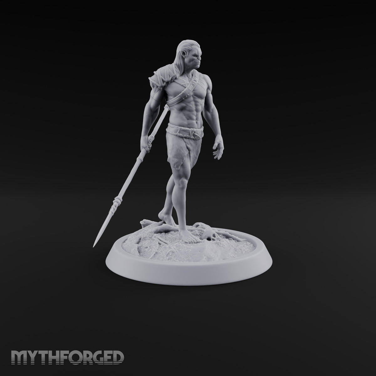 Knot Your Average Shield Orc Warrior — Spear