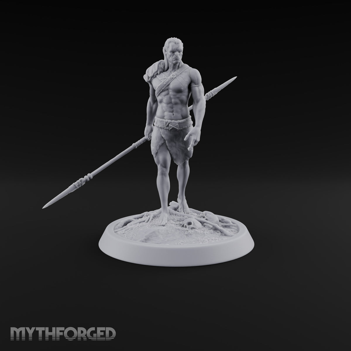 Knot Your Average Shield Orc Warrior — Spear