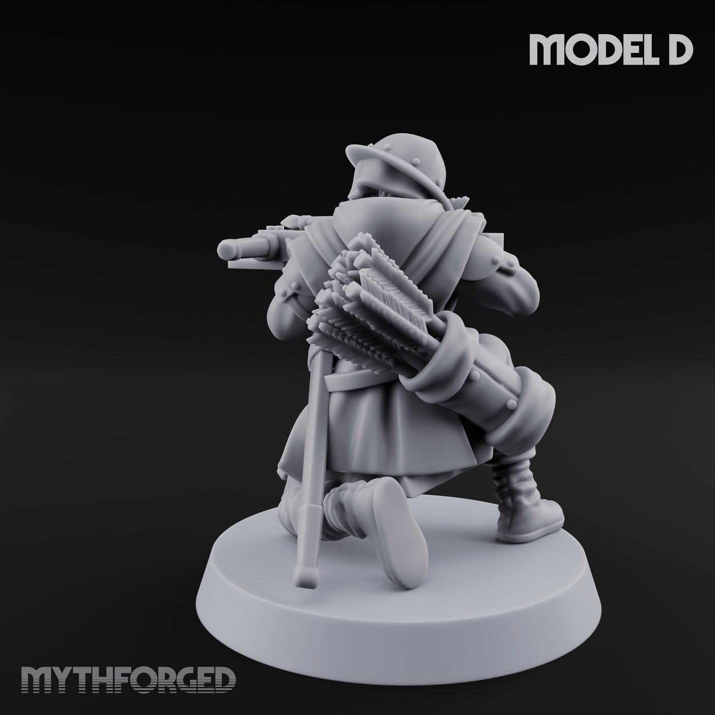 Shouldering The Load Human Crossbowwomen D Miniature for Dungeons and Dragons, Pathfinder or other TTRPGs