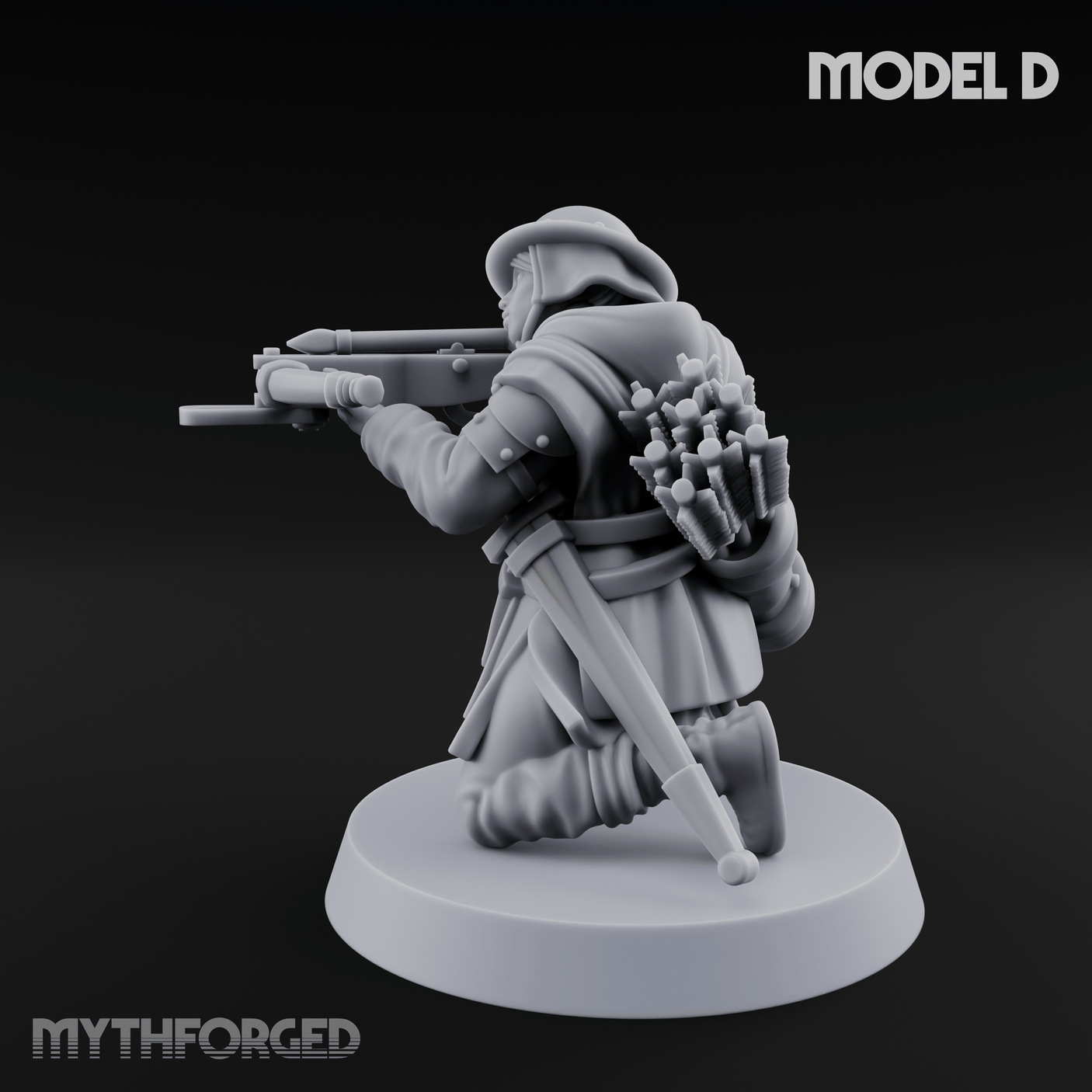 Shouldering The Load Human Crossbowwomen D Miniature for Dungeons and Dragons, Pathfinder or other TTRPGs