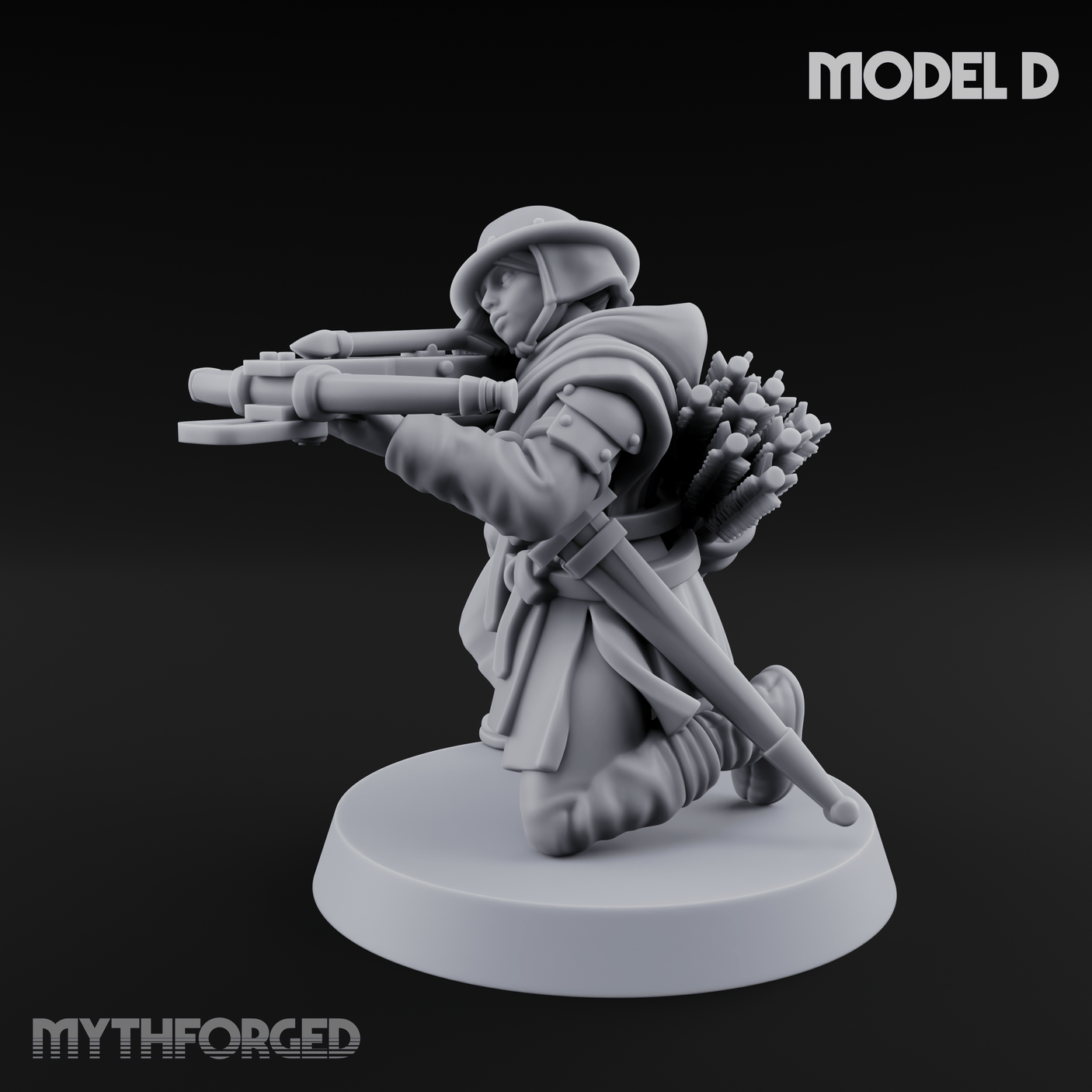 Shouldering The Load Human Crossbowwomen D Miniature for Dungeons and Dragons, Pathfinder or other TTRPGs