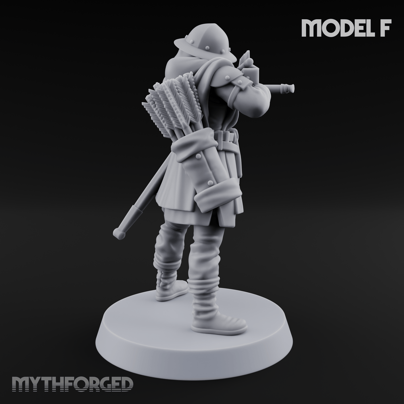 Shouldering The Load Human Crossbowwomen F Miniature for Dungeons and Dragons, Pathfinder or other TTRPGs