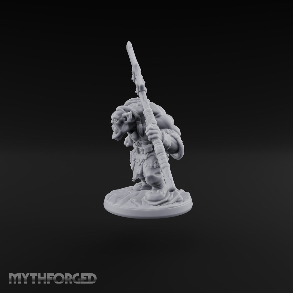 Reach Beats Rage Orc Warrior with Long-Bladed Polearm A