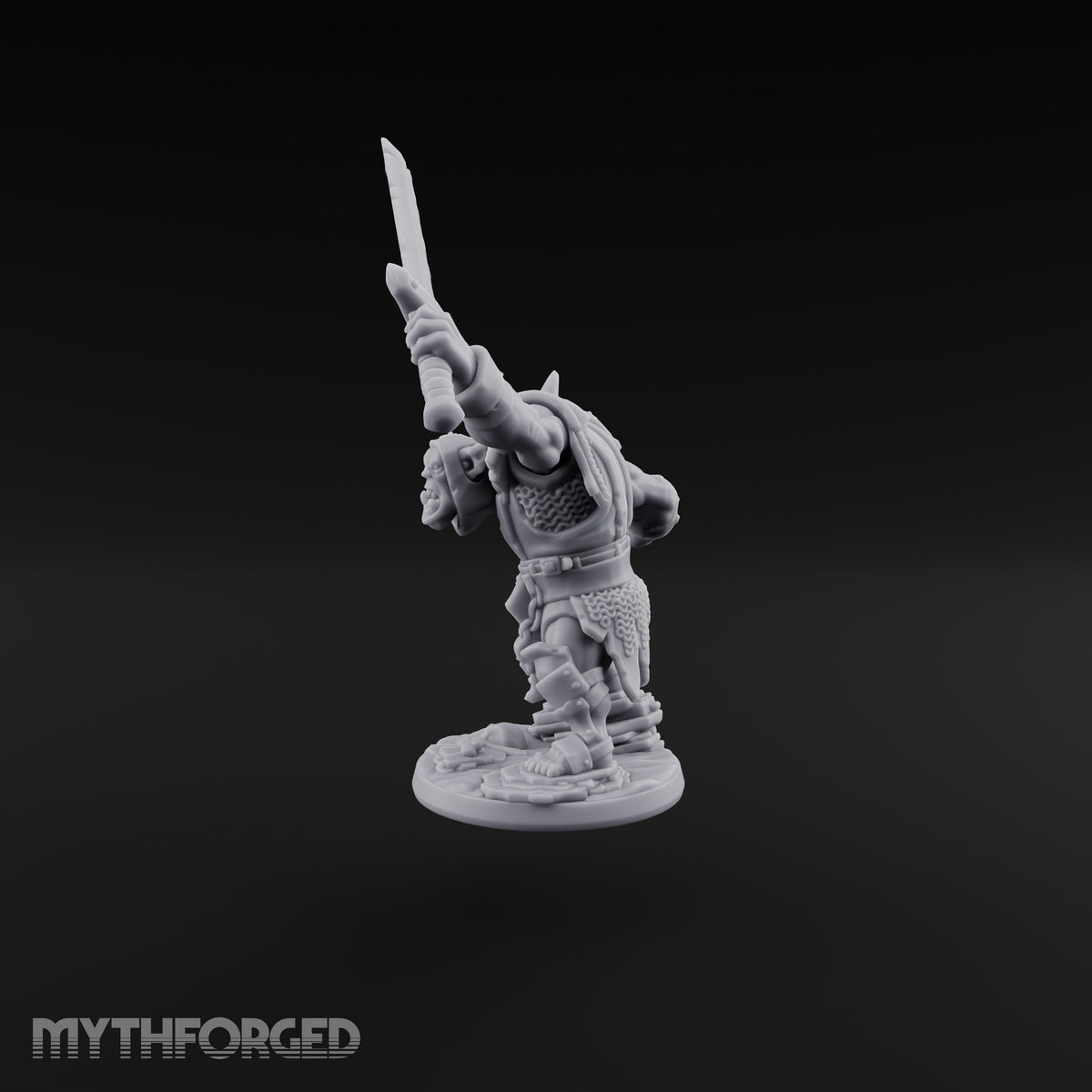 Too Mean for Distance Orc Melee Warrior C — Sword and Fist · Hooded