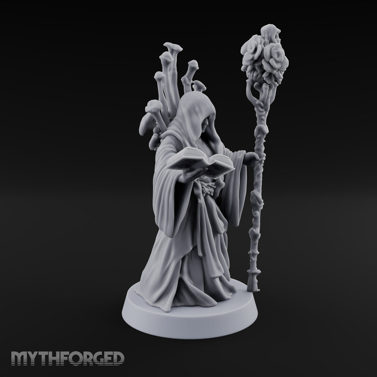 Page Turned, Petals Open Human Fungal Druid