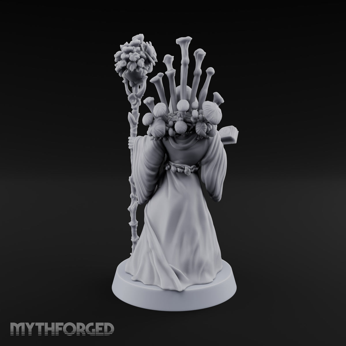 Page Turned, Petals Open Human Fungal Druid
