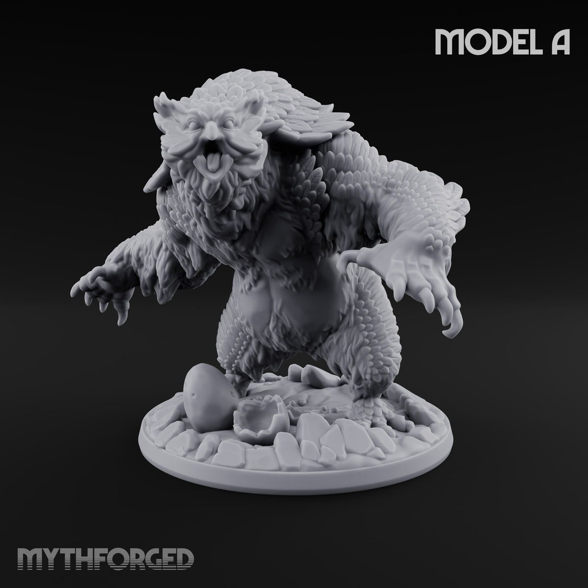 Eggshells Underfoot, Hackles Up Owlbear Monster A — Standard