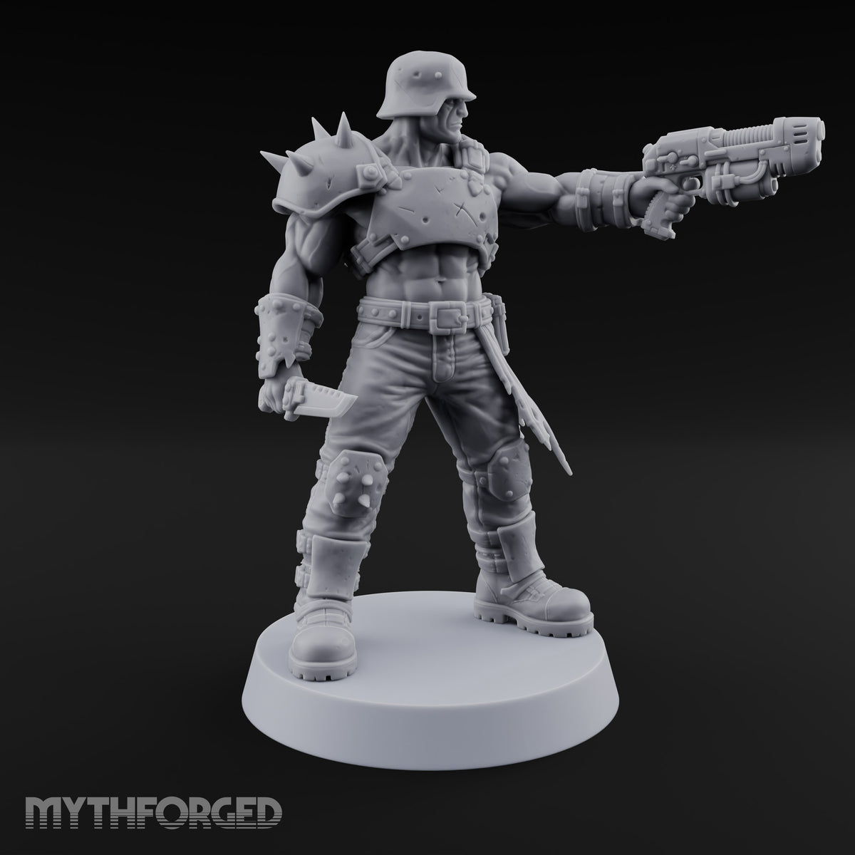 Hard to Follow Human Raider Pack Leaders — B · Plasma Pistol & Combat Knife + Combat Knife