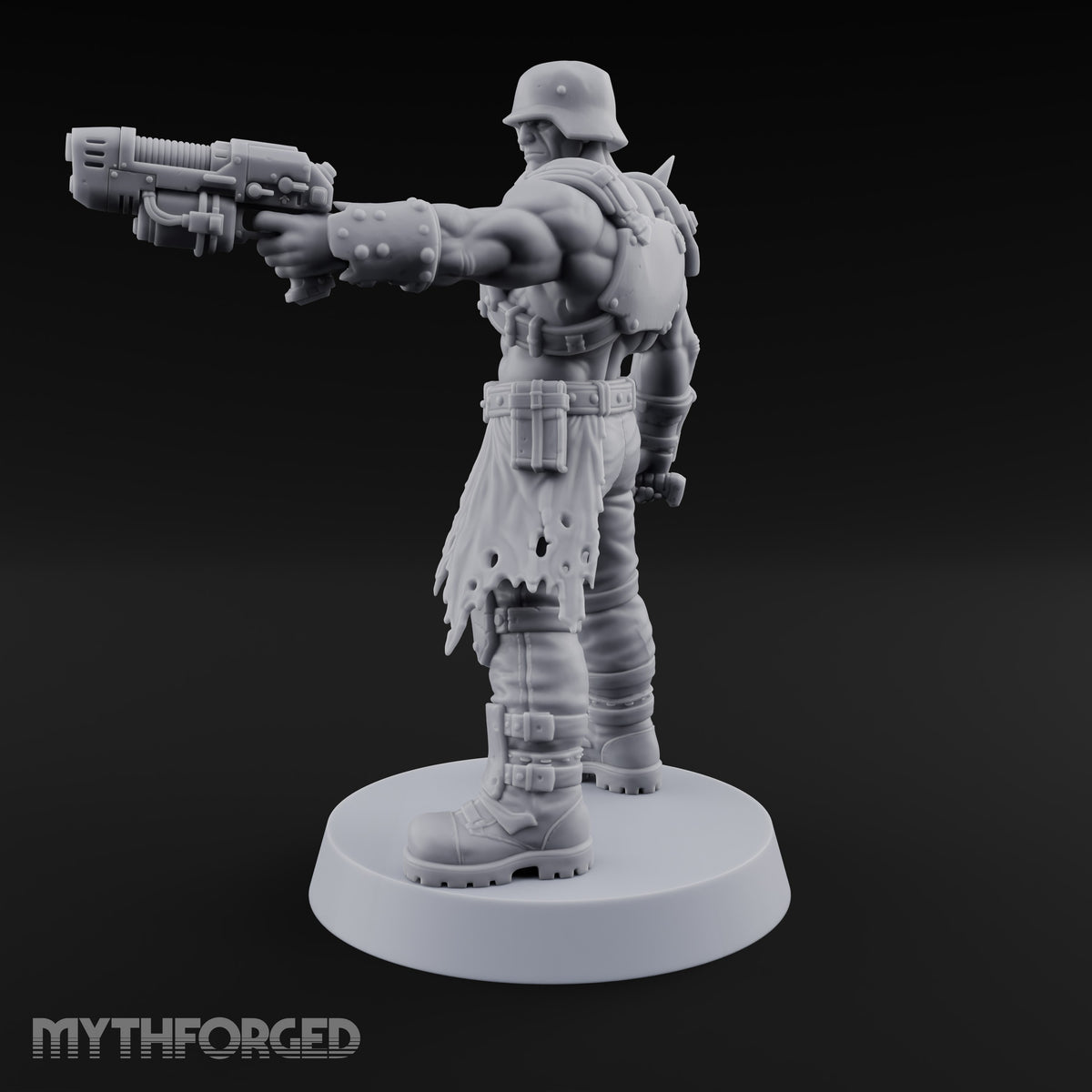 Hard to Follow Human Raider Pack Leader B — Plasma Pistol & Combat Knife