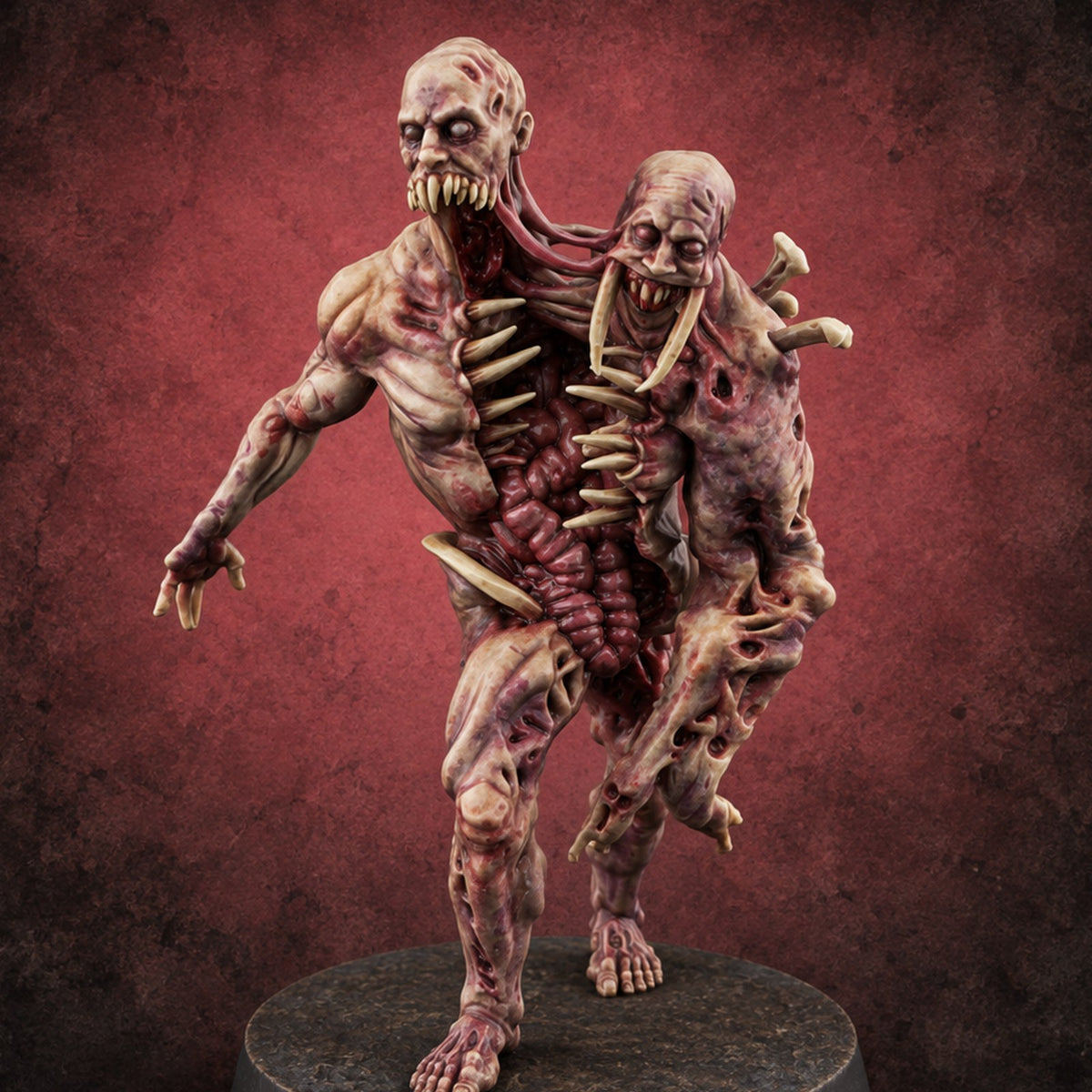 The Flesh Forgot Its Shape Chaos Spawn Thrall A — painted concept preview (miniature supplied unpainted)