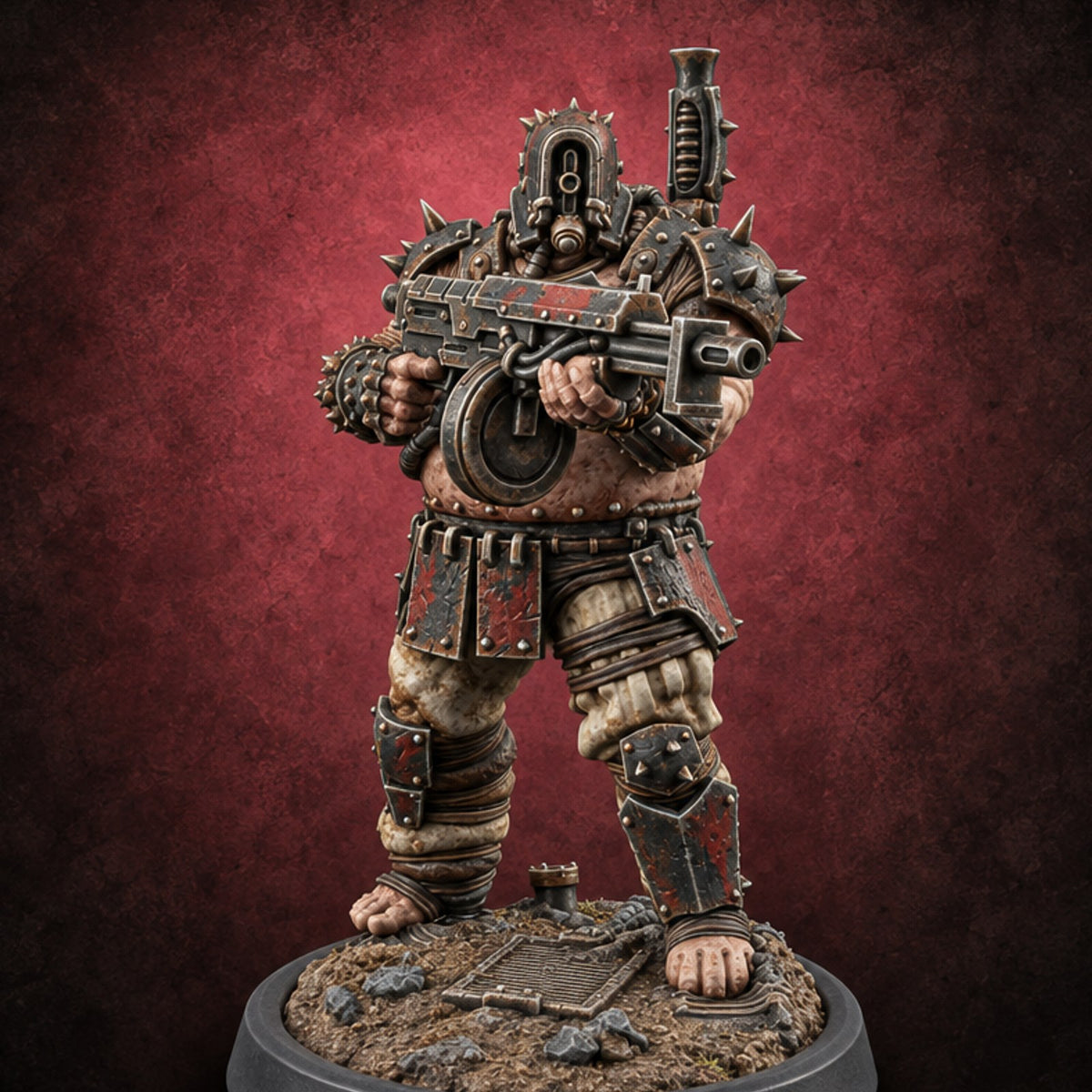 Rot Gets a Uniform Ogre Armoured Brute E — painted concept preview (miniature supplied unpainted)