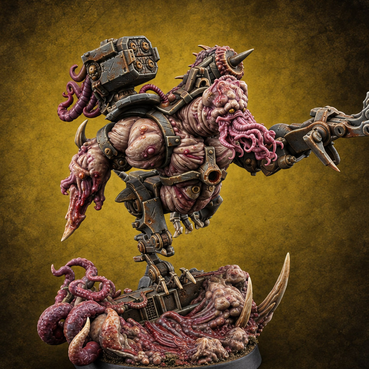 Fever Dream Tenants Flesh Golem Tentacled Brute E — painted concept preview (miniature supplied unpainted)