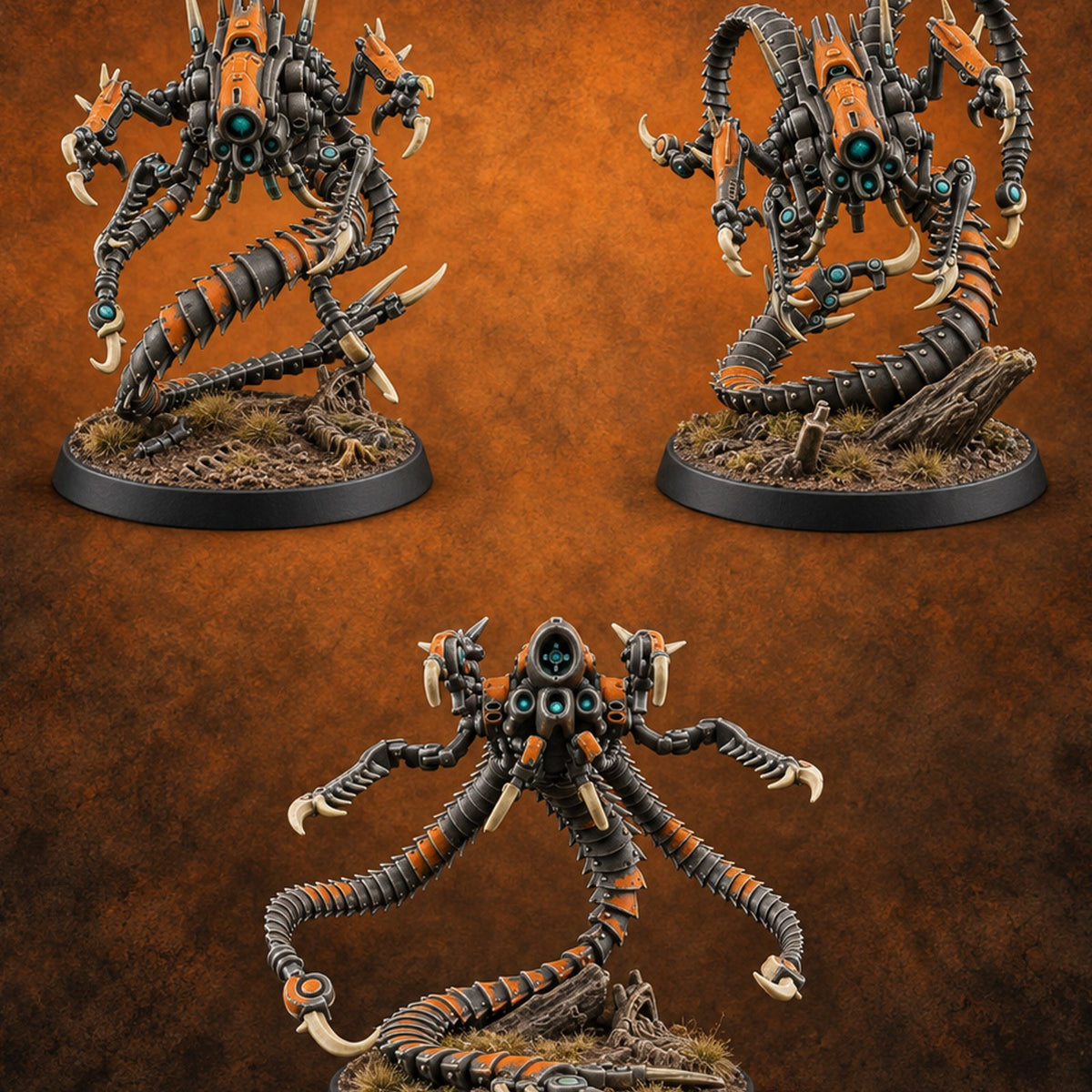 The Hunt Has No Blind Side Retriever Attack Drones — painted concept preview (miniature supplied unpainted)