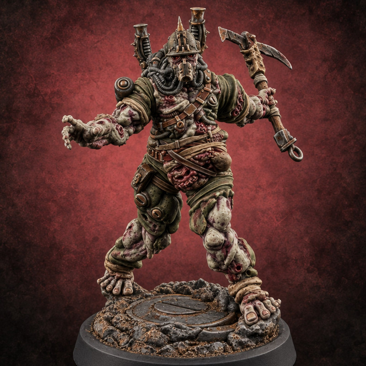 Reporting Late, Still Reporting Zombie Conscript C — painted concept preview (miniature supplied unpainted)
