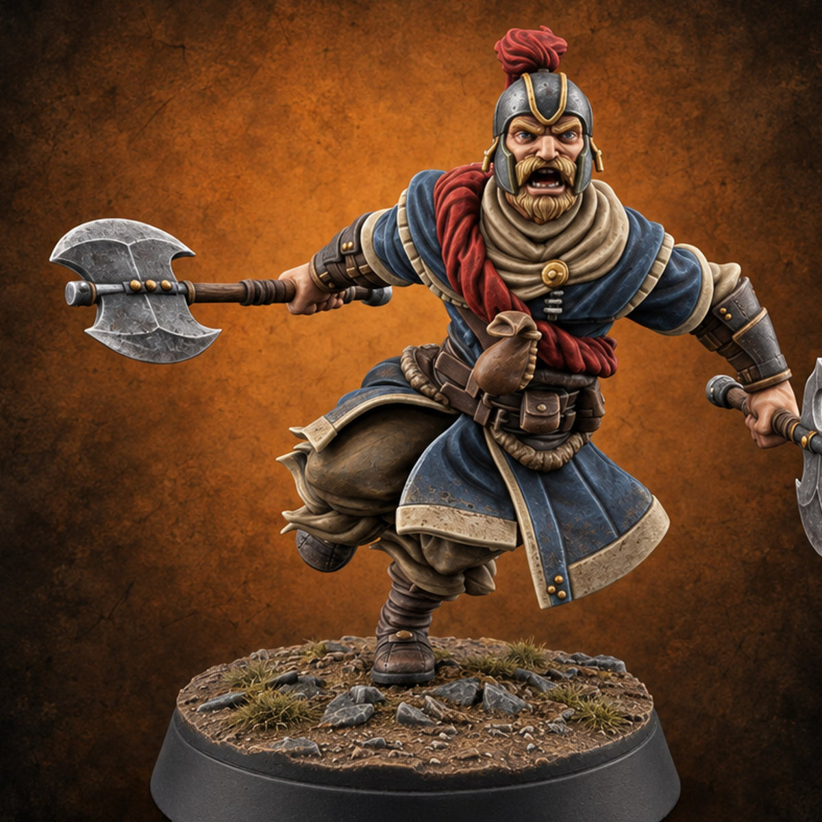 Muster Roll Misfits Human Soldier A — painted concept preview (miniature supplied unpainted)
