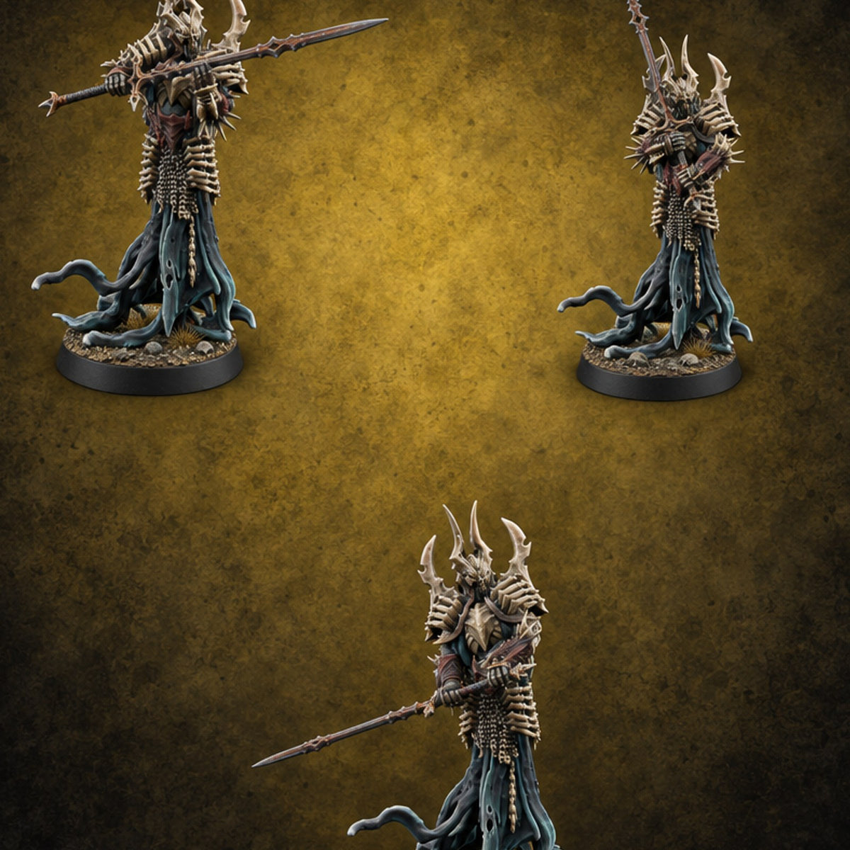 Madness With Good Posture Wraith Sword Warriors — painted concept preview (miniature supplied unpainted)