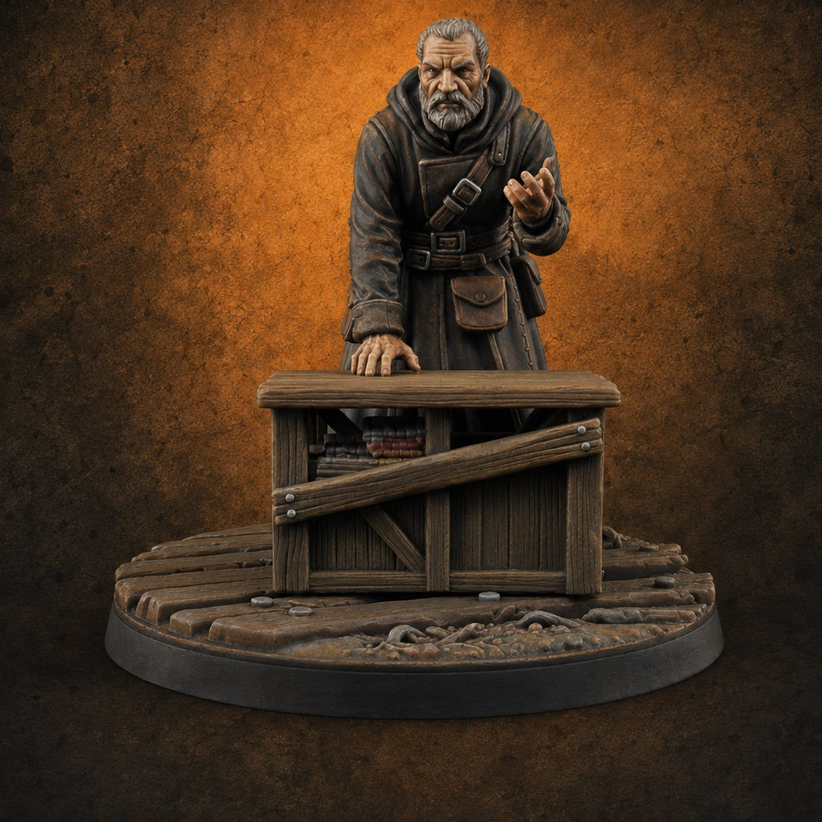 Making Ends Meet Human Slum Dweller E — painted concept preview (miniature supplied unpainted)