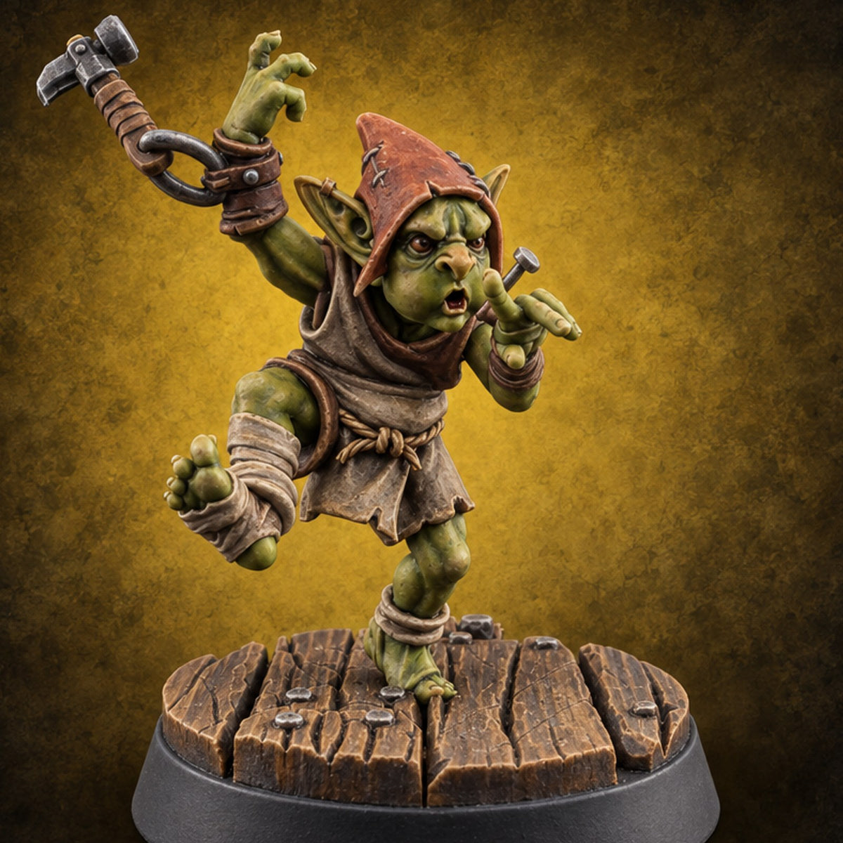 Plank Hauling Gang Carpenter D — painted concept preview (miniature supplied unpainted)