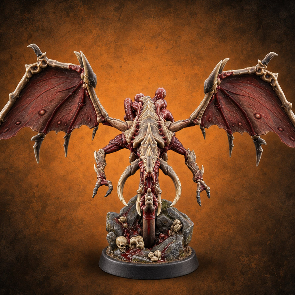 Bloodbank Airborne Collections Chasme Winged Insect Demon D — painted concept preview (miniature supplied unpainted)