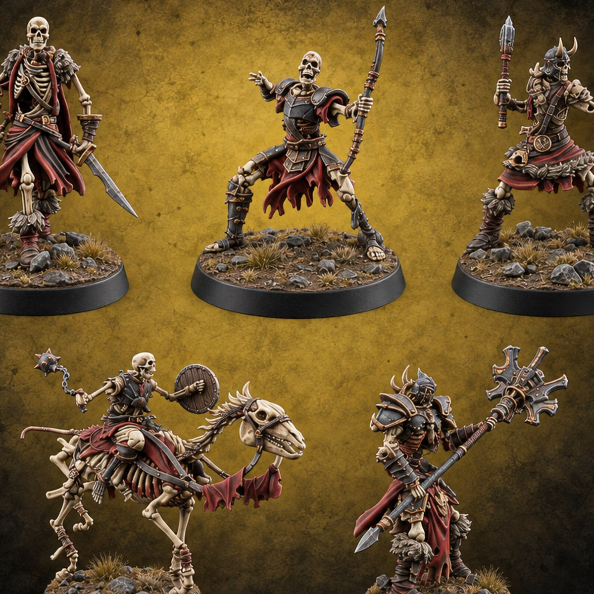 Still Answering the Muster Skeleton Warriors — painted concept preview (miniature supplied unpainted)