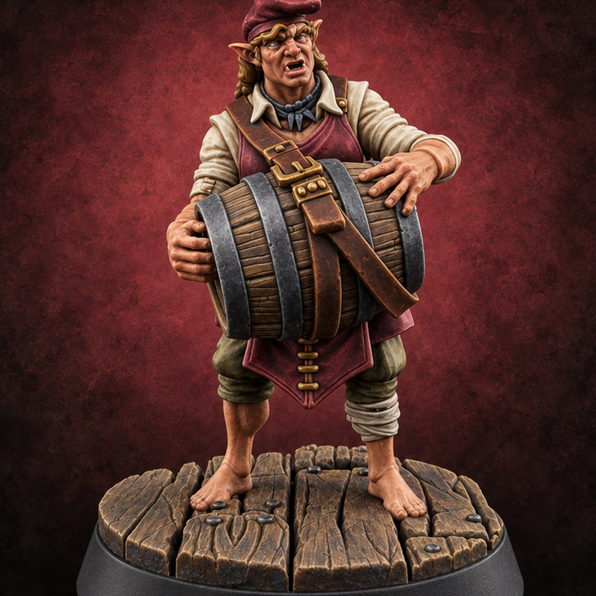Stomped, Sipped and Sold Human Winemaker G — painted concept preview (miniature supplied unpainted)