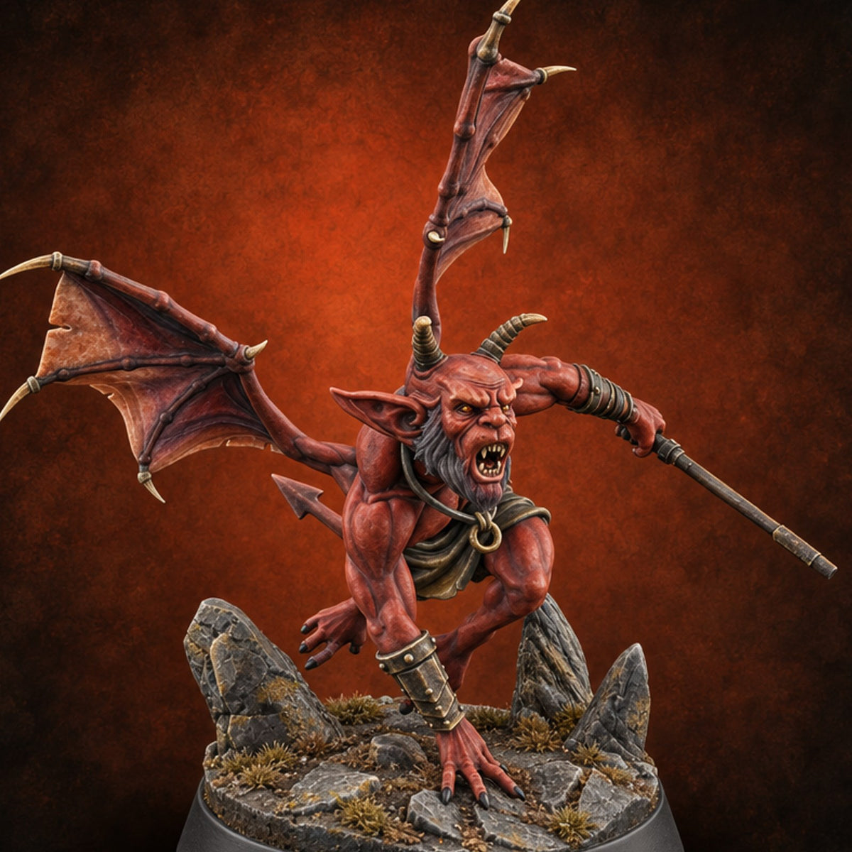 Mischief with Membranes Imp Fiend A — painted concept preview (miniature supplied unpainted)