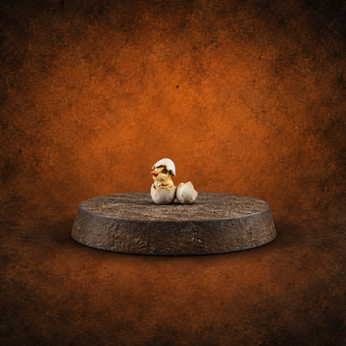 Pecking Order Barnyard Chicken A — painted concept preview (miniature supplied unpainted)