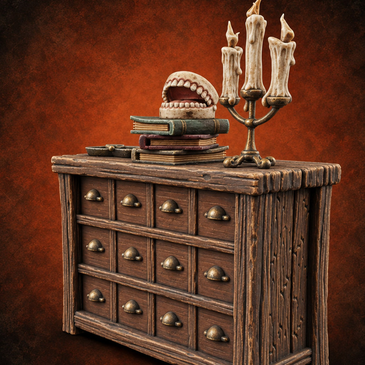Next Patient, Please Wooden Dentist Office Terrain B — painted concept preview (terrain supplied unpainted)