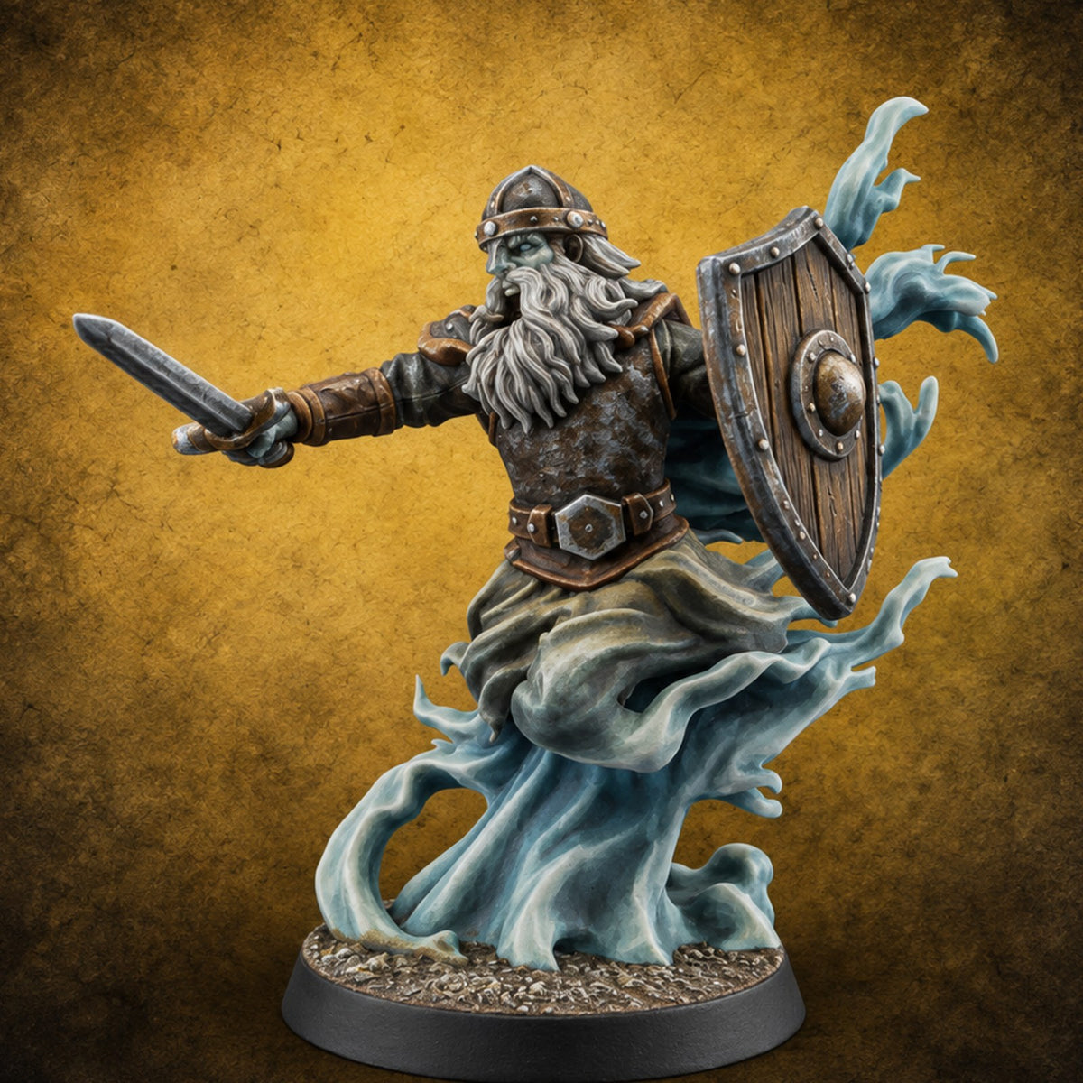 Charging From Beyond Ghostly Warrior C — painted concept preview (miniature supplied unpainted)
