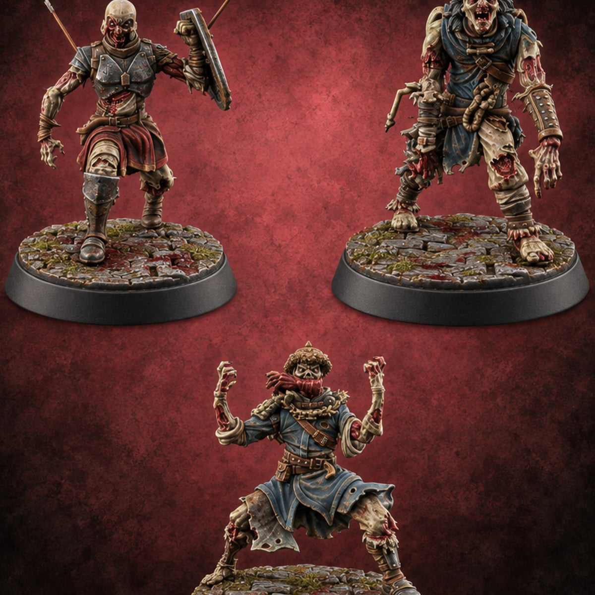 Still Marching, Barely Standing Zombies — painted concept preview (miniature supplied unpainted)