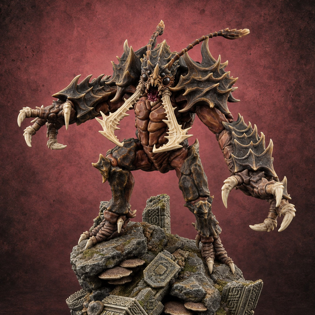 Rising from Ruin Umber Hulk — painted concept preview (miniature supplied unpainted)