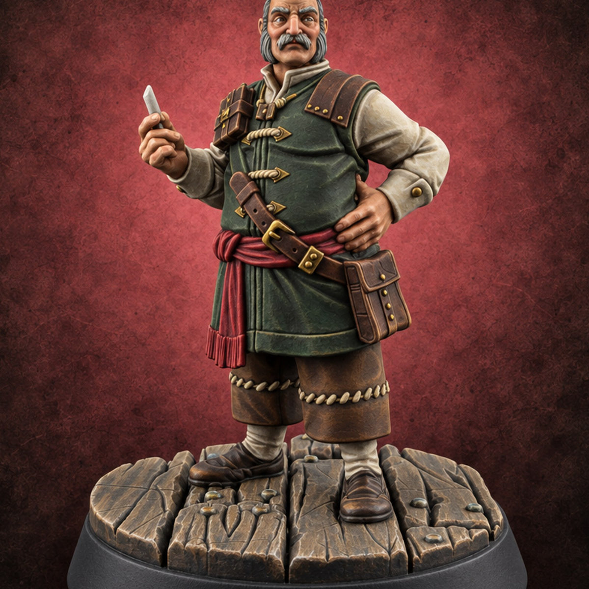 Hand Up, Homework Missing Human Student or Professor G — painted concept preview (miniature supplied unpainted)