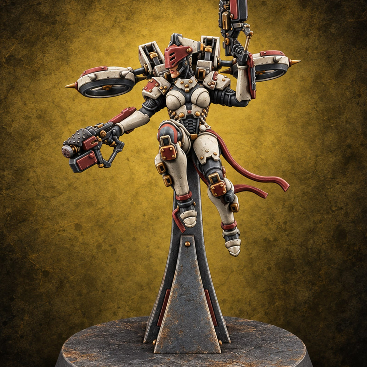 Elevated Opinions Human Rotor Valkyrie B — painted concept preview (miniature supplied unpainted)