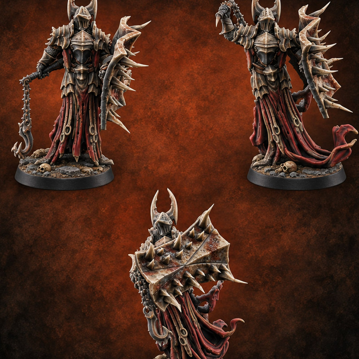 Unrepentant Beneath the Barbs Death Knight Paladins — painted concept preview (miniature supplied unpainted)