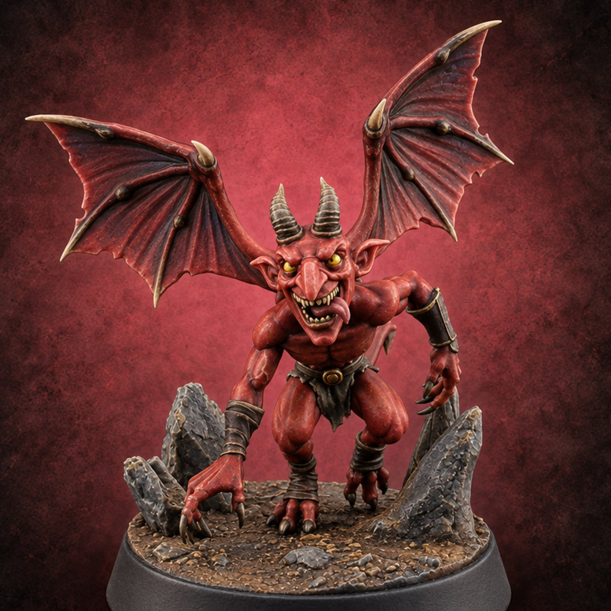 Mischief with Membranes Imp Fiend B — painted concept preview (miniature supplied unpainted)