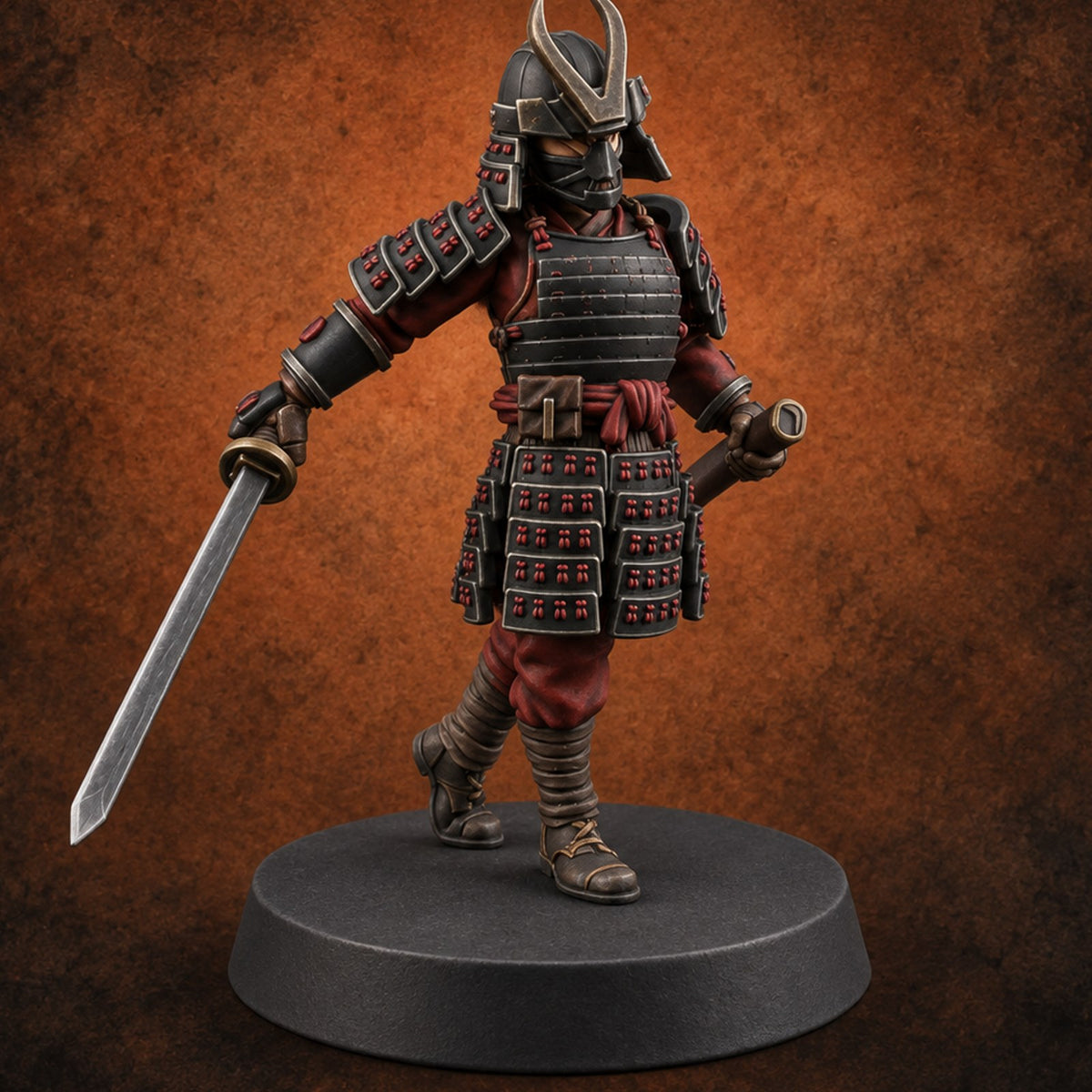 Swords Drawn Sword Drawn Human Umikage Guard E — painted concept preview (miniature supplied unpainted)