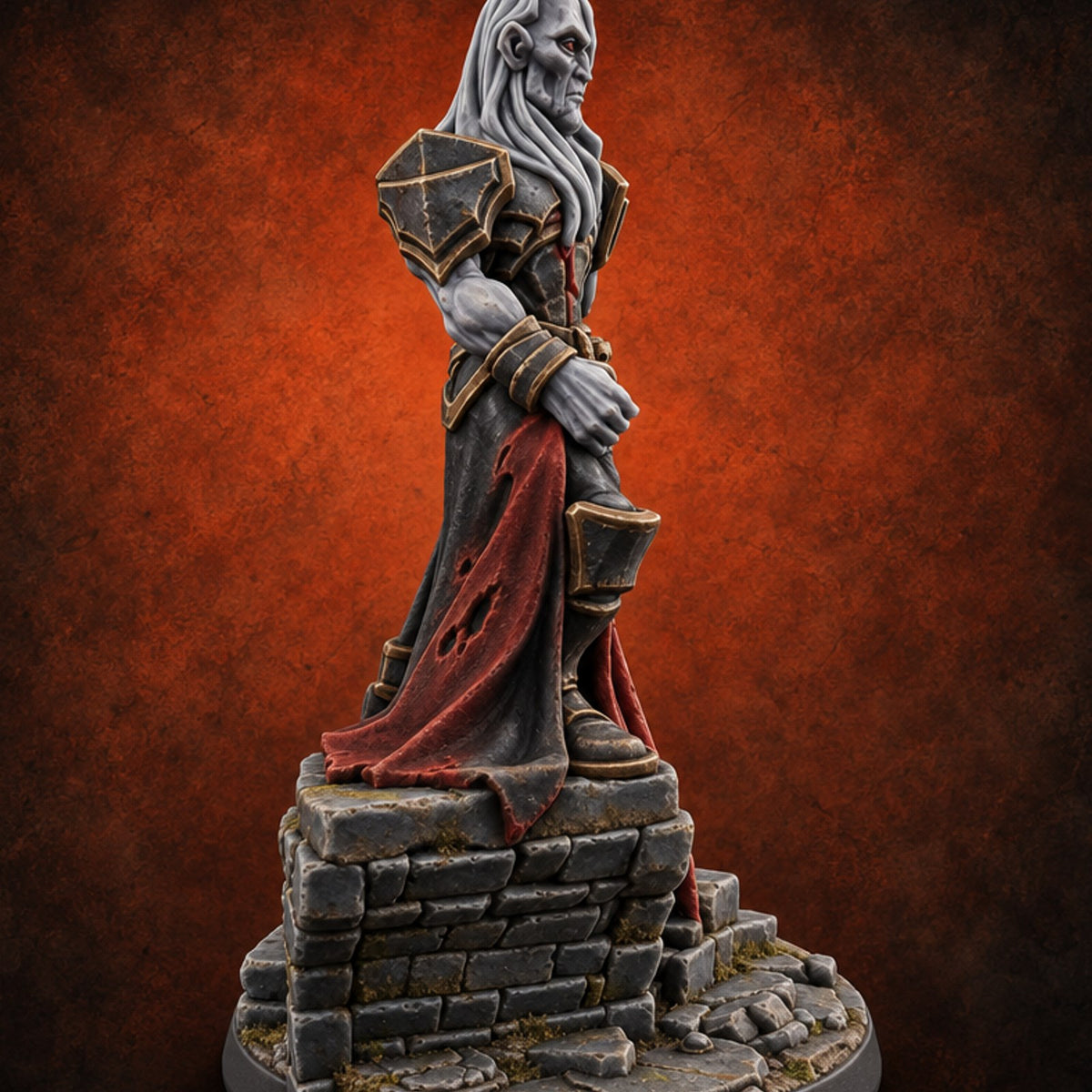 Grudges Kept, Mercy Lost Death Knight B — painted concept preview (miniature supplied unpainted)