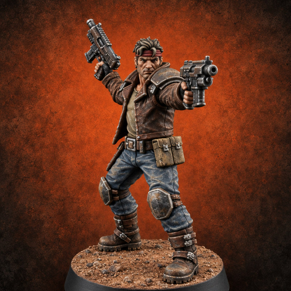 Wasteland Welcome Committee Human Raider G — painted concept preview (miniature supplied unpainted)