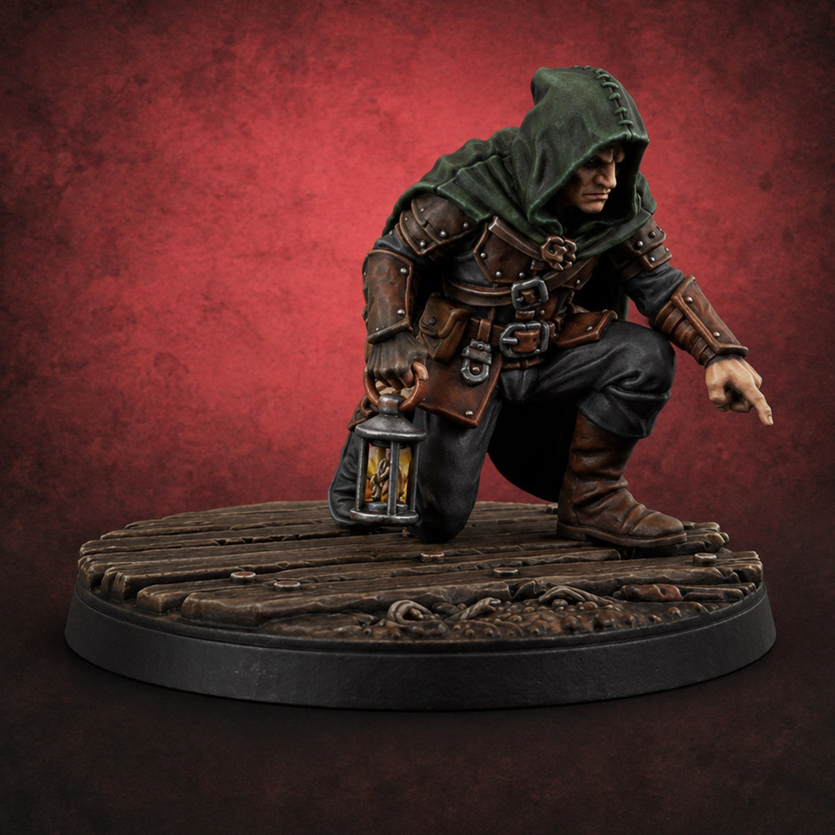Eyes on the Trail Human Scout A Miniature for Dungeons and Dragons, Pathfinder or other TTRPGs