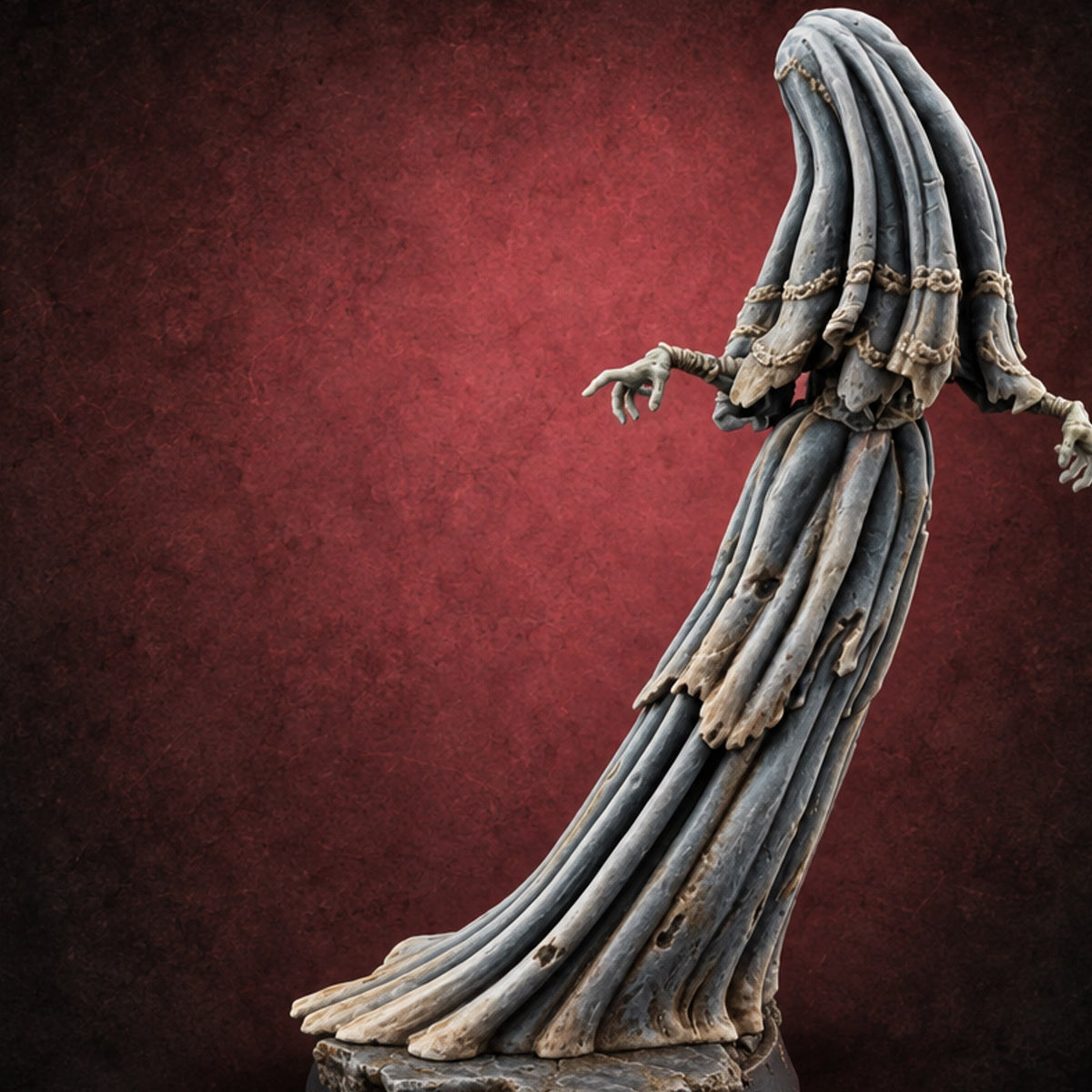 Veil Down, Grief Up Ghost Widow Spirit C — painted concept preview (miniature supplied unpainted)