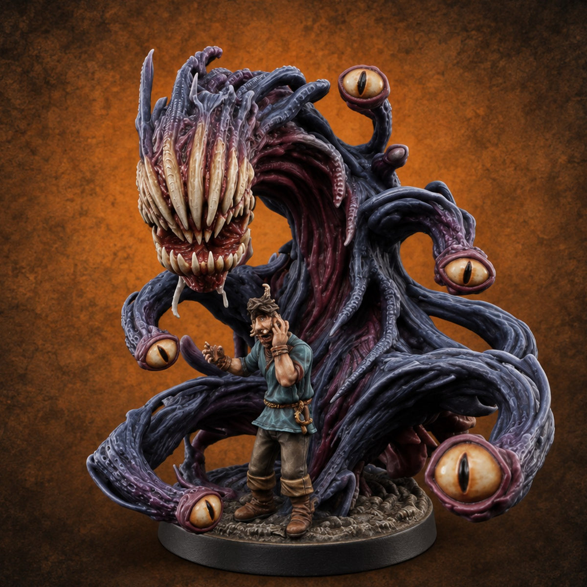 Watching Every Direction Deepspawn Aberration — painted concept preview (miniature supplied unpainted)